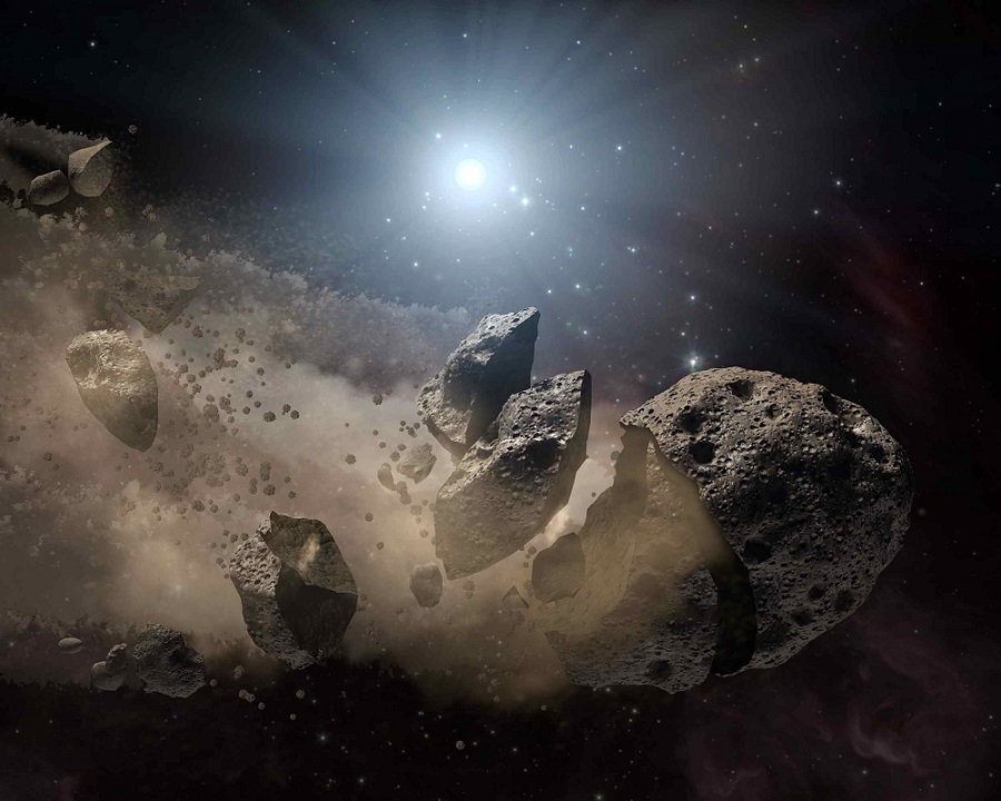 משפחה נדירה של אסטרואידים ממערכת השמש הקדמונית | איור: NASA