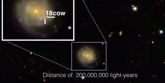 "הפרה" בפעולה. קרדיט: R. MARGUTTI/W. M. KECK OBSERVATORY