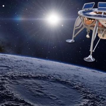 הדמיית החללית הישראלית שתנחת על הירח | SpaceIL