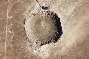 حفرة النيزك في أريزونا.